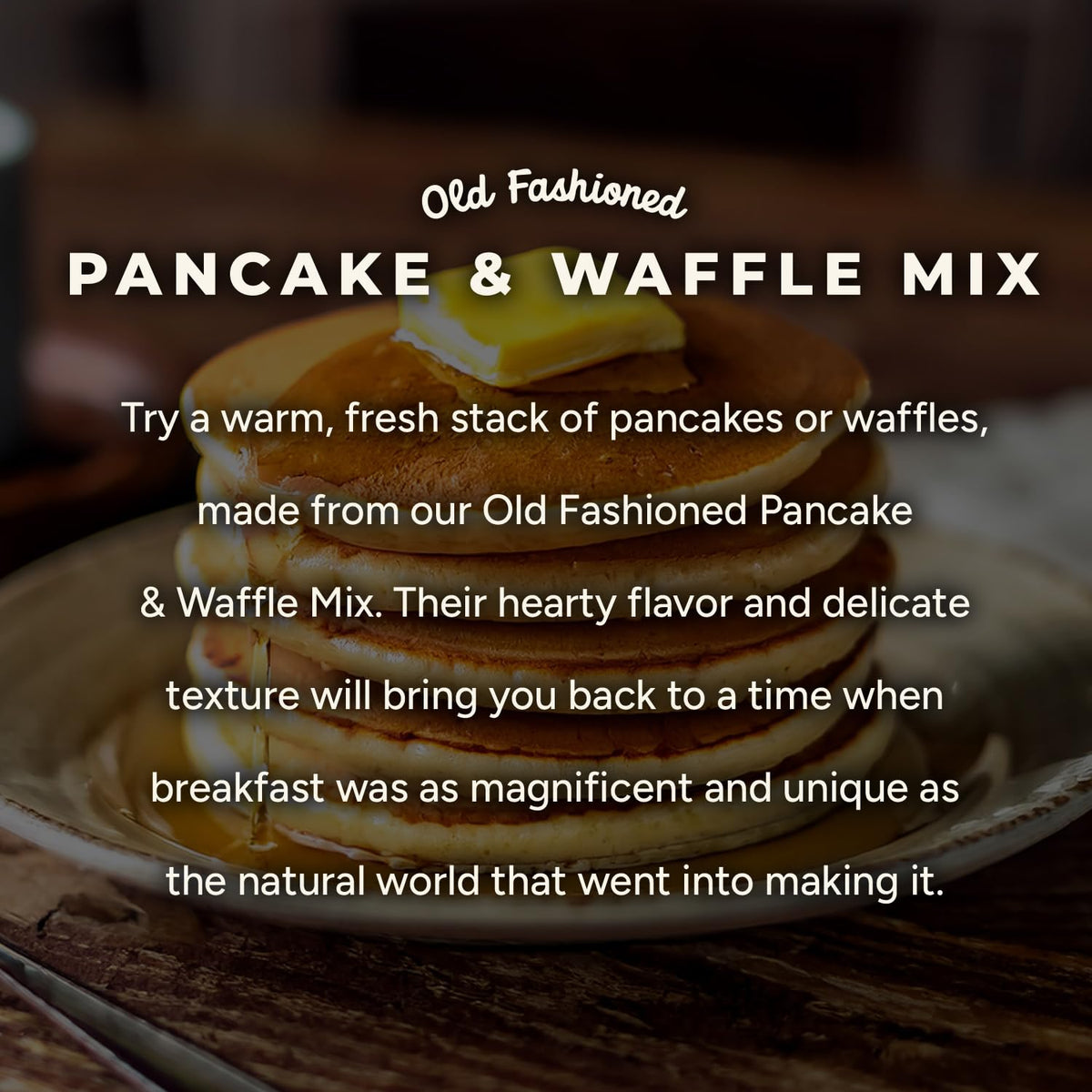 Kosher-certified Snoqualmie Falls Lodge pancake mix label.