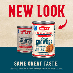 Ready-to-serve Snow's chowder offers convenient meals for busy evenings.