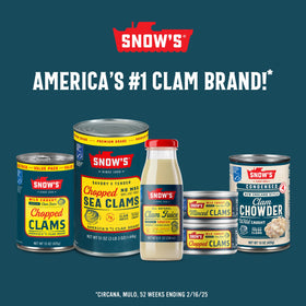 Snow's New England Clam Chowder served in bowl emphasizes hearty, ready-to-serve dining