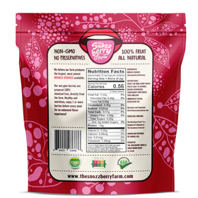 Snozzberry Farm freeze-dried berries close-up showing crisp texture