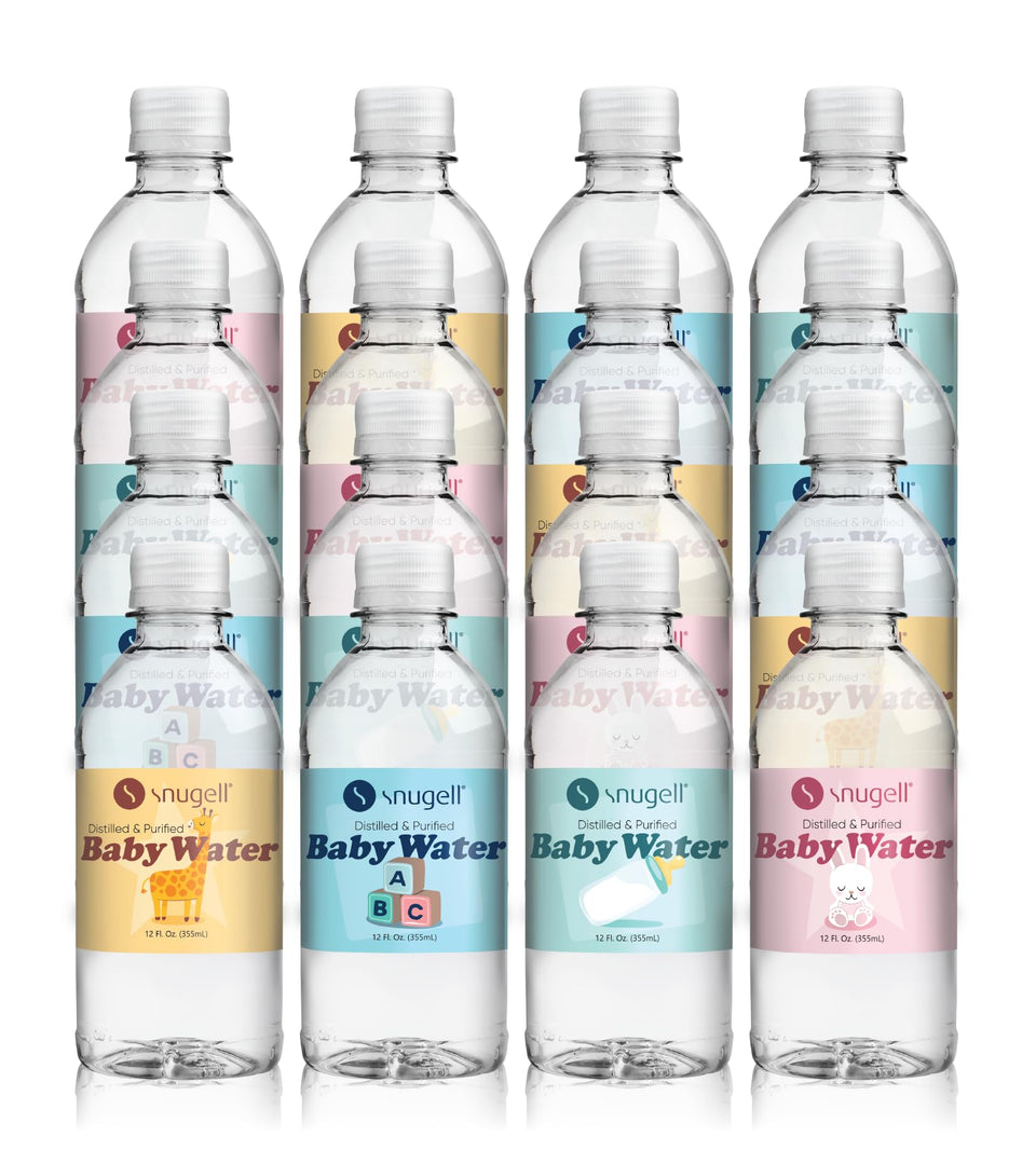 Snugell bottled distilled water 12oz bottle for infant hydration