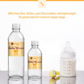Snugell baby water travel pack, compact and convenient for outings.