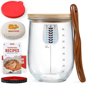 Snuvid 1L wide-mouth jar for easy mixing and accurate feeding