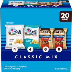 Snyder's of Hanover Mini Pretzels in a portable snack pack for on-the-go crunch