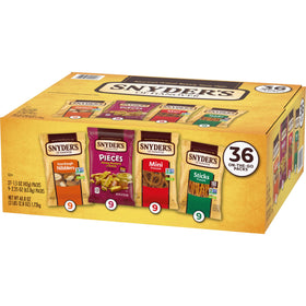 Snyder's of Hanover 36-count multipack for pantry or office snack rotation