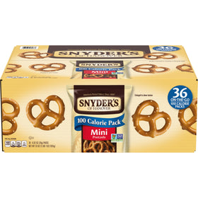 Snyder's of Hanover Mini Pretzels 100 Calorie pack, crisp and inviting snack