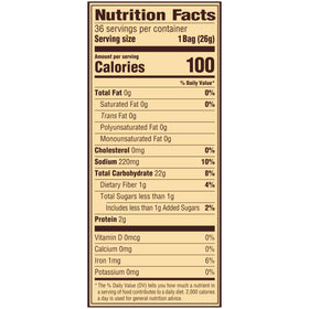 Box of Snyder's of Hanover Mini Pretzels 100 Calorie packs ready to share