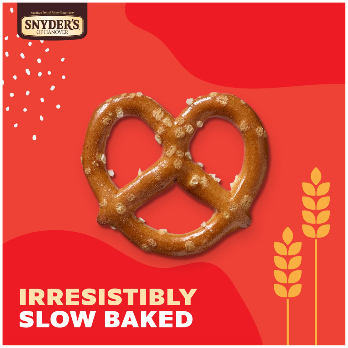Office desk setup with Snyder's Mini Pretzels for quick crunch