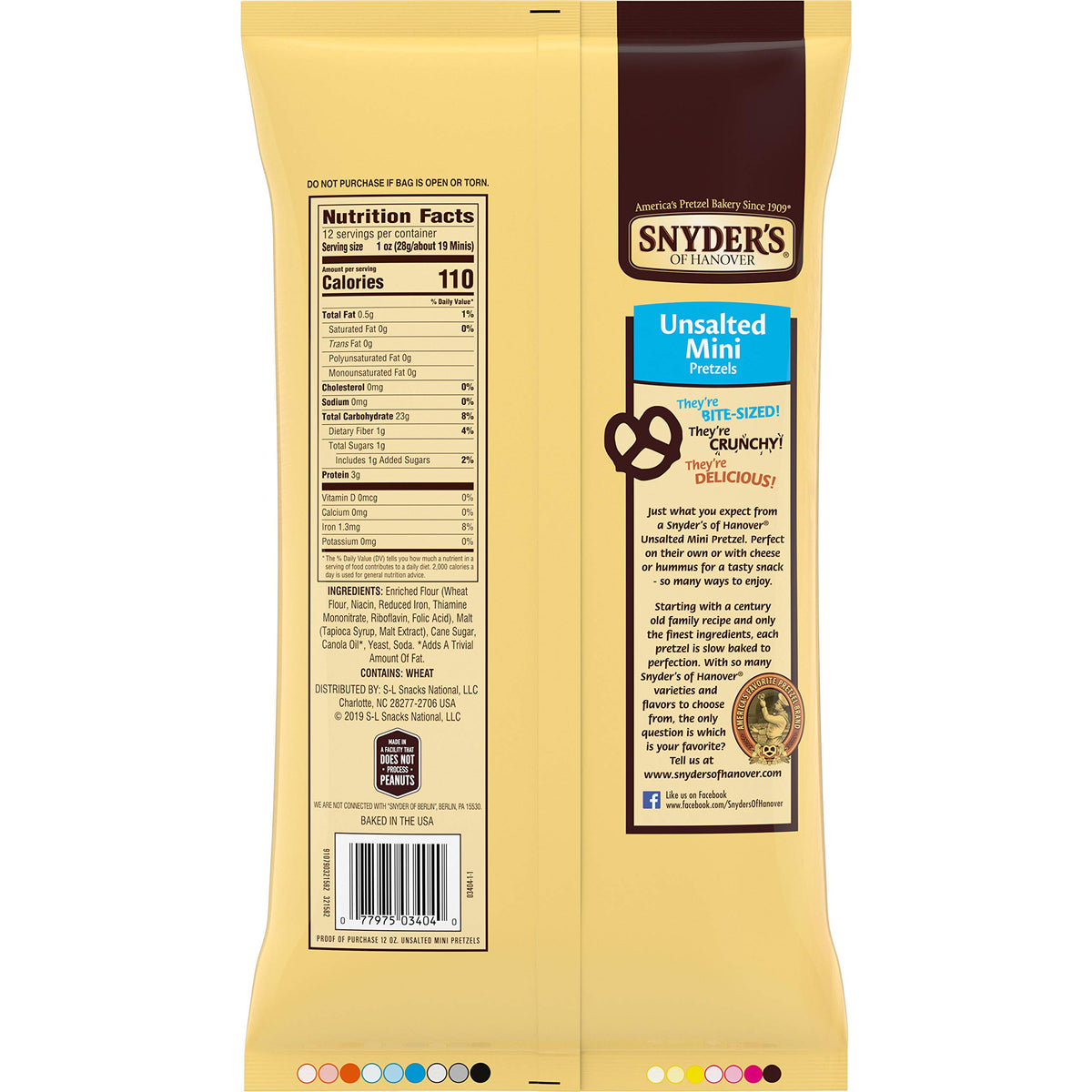 Snyder's of Hanover Mini Pretzels ready for dips and toppings.