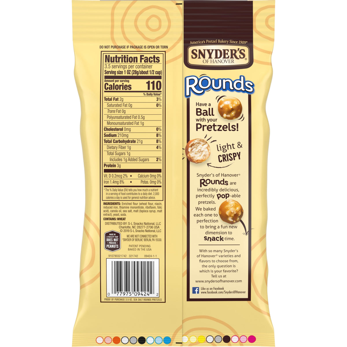 Snyder's of Hanover non-GMO verified rounds add trusted quality.