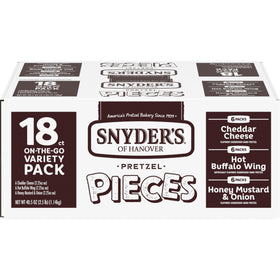 Snyder's of Hanover Pretzel Pieces variety pack front view for on the go snacking