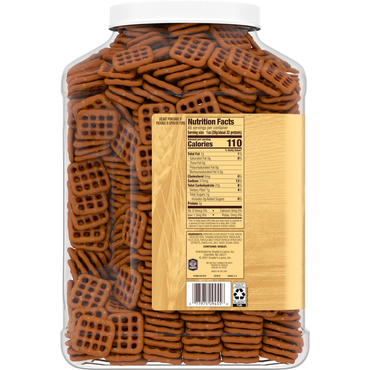 Great for stacking, sandwiches, or scooping at parties and game nights with Snyder's Pretzel Snaps.