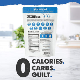 So Nourished Allulose Sweetener granular packaging box – clean label, non-GMO ingredient for keto kitchens.