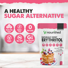 So Nourished packaging box highlights zero calories and keto compatibility.