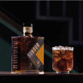 SOBOUR Bourbonesque on ice offers a smooth, refreshing non-alcoholic sipper.
