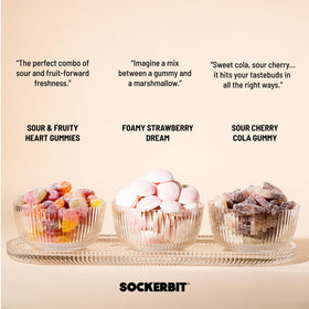 Sockerbit sour gummy mix bag features tangy bites for sour lovers.