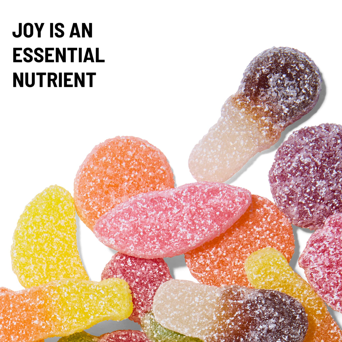 Soft bite with light sour coating for balanced tang in each gummy.