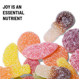 Soft bite with light sour coating for balanced tang in each gummy.