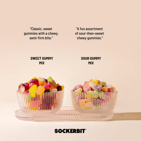Sockerbit sweet gummy mix bag offers a chewy, fruity tasting experience.