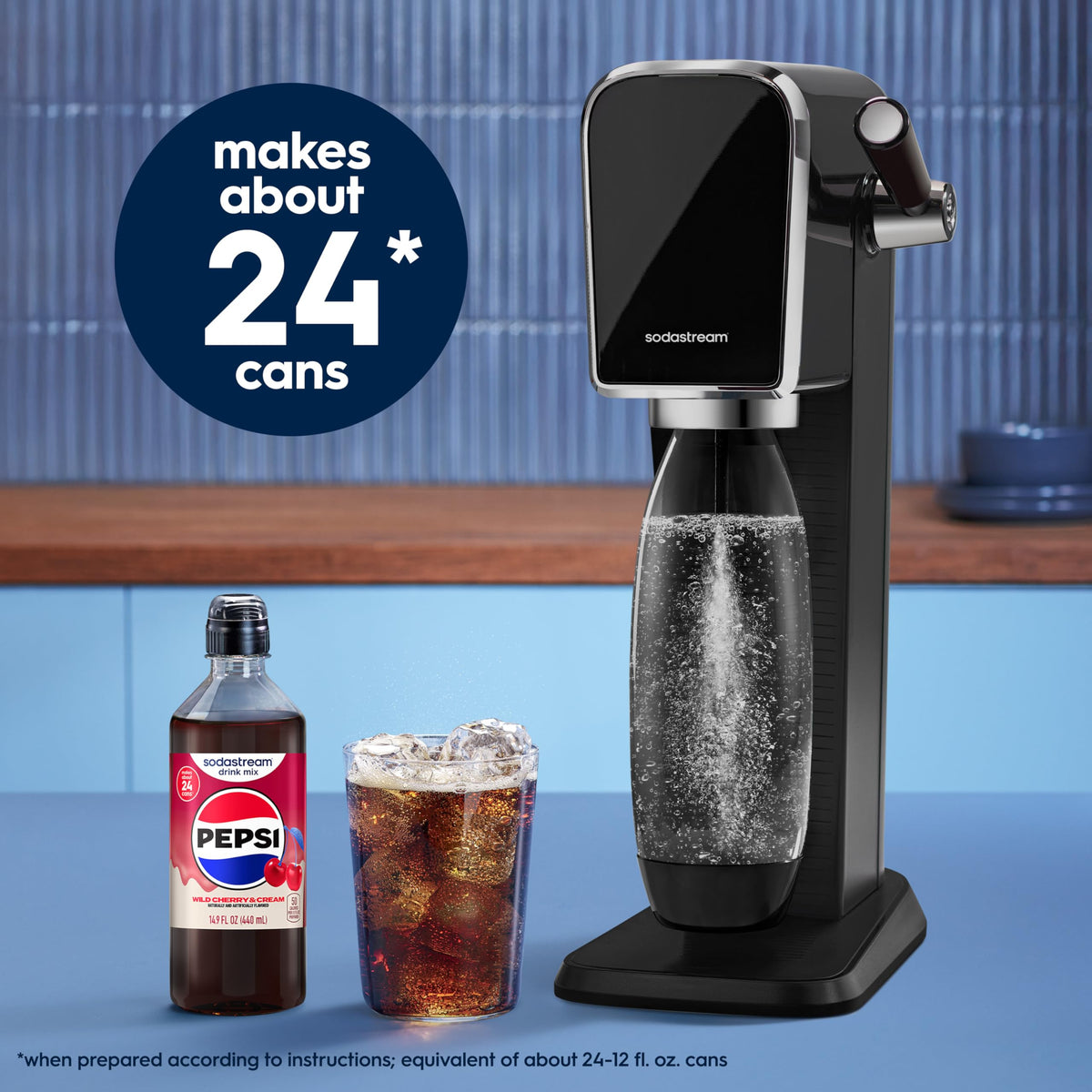 SodaStream 14.9 oz bottle format ready for frequent refills
