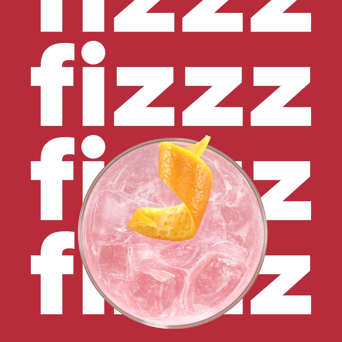 SodaStream bottle and glass with pink grapefruit fizz