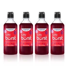 SodaStream Bubly Burst Cherry Lemonade easy-pour bottle for mess-free flavoring.