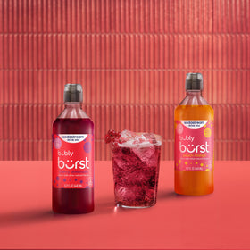 Display of four Bubly Burst Cherry Lemonade mixes for easy home mixing.