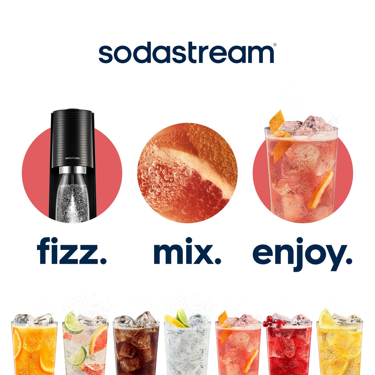 Sodastream Bubly Drops cherry for a vivid, flavorful Bubly at home.