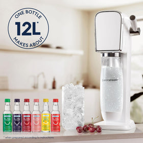 Pouring Bubly Drops Cherry into sparkling water for a personalized flavor.