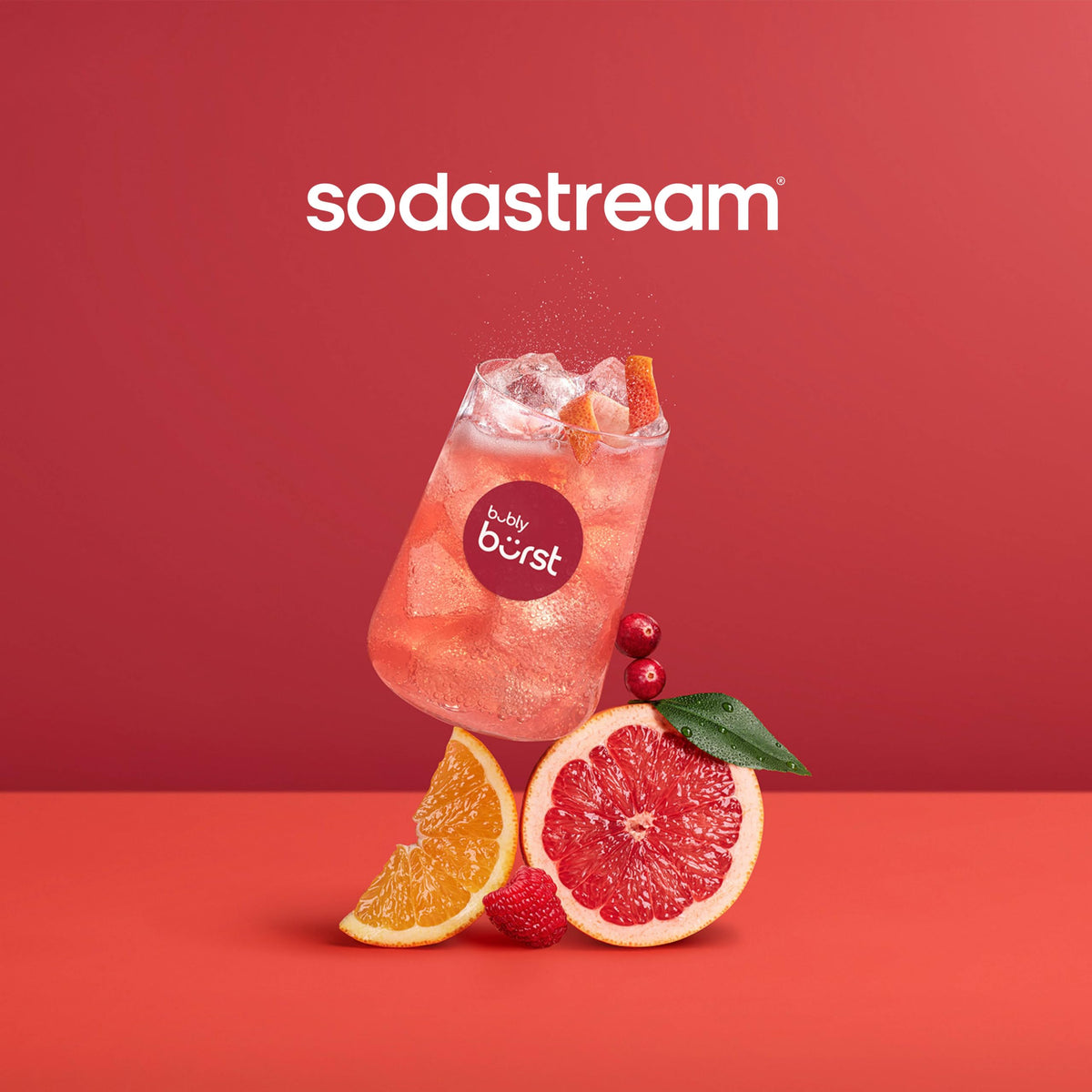 Sodastream Bubly Drops grapefruit bottle delivering bright citrus notes for home bubbles.