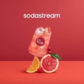 Sodastream Bubly Drops grapefruit bottle delivering bright citrus notes for home bubbles.