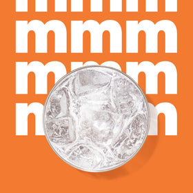 Pouring bubly Drops into a glass of sparkling water for flavoring