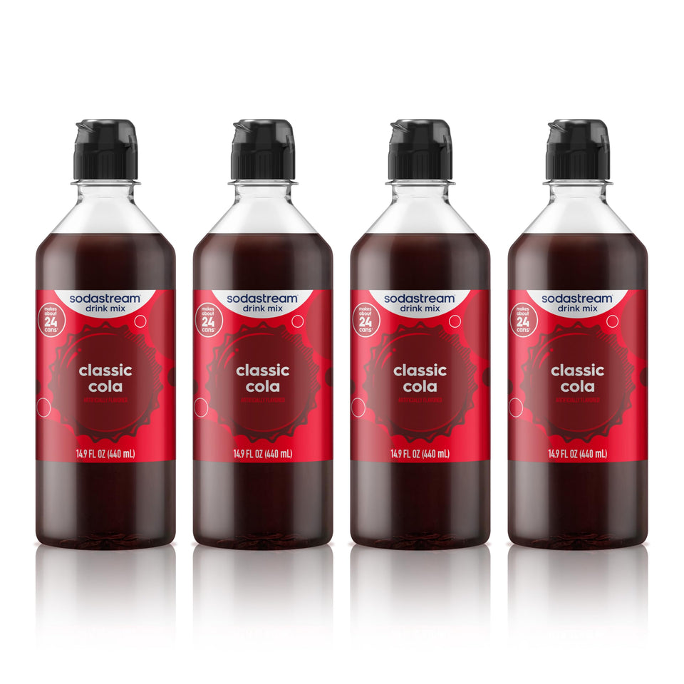 SodaStream Classics Cola bottle front view for at-home sparkling water.