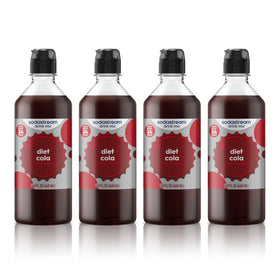 SodaStream Classics Diet Cola four-pack new pour bottle pack for zero-calorie fizz