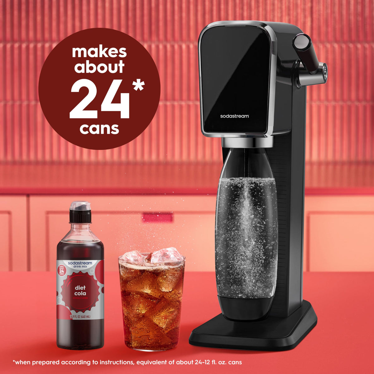SodaStream Classics Diet Cola pack shot for easy at-home beverage planning