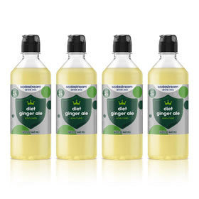 SodaStream Classics Diet Ginger Ale bottle front, zero-calorie flavor option for home fizz