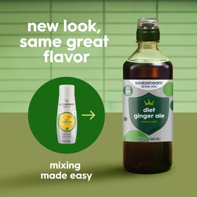 SodaStream Classics Diet Ginger Ale pack four bottles, convenient for family gatherings