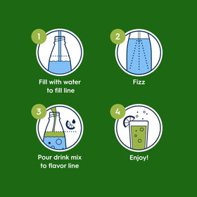 SodaStream Diet Ginger Ale packaging back, details on ingredients and suitability