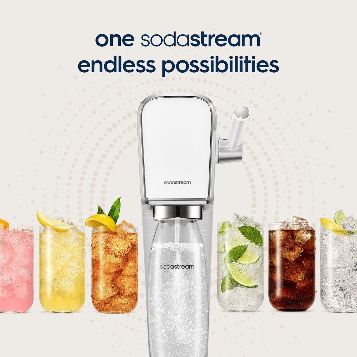 Sodastream Dr. Pete syrup label showing ingredients and serving guidance.