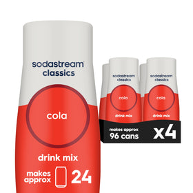 Sodastream Cola pack of four bottles ready for at-home fizz