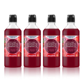 Sodastream Cranberry Raspberry Zero bottle front, recyclable design for home fizz.