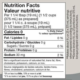 SodaStream Diet Ginger Ale Syrup label close-up, sugar-free formulation