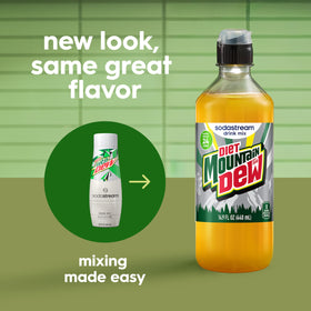 Sodastream Diet Mountain Dew easy-pour bottle showing user-friendly design