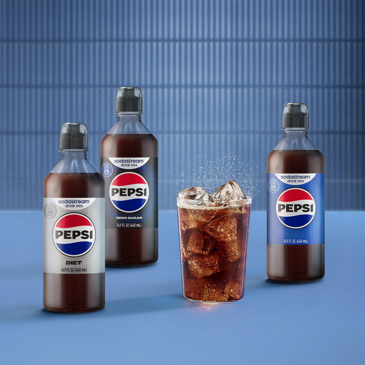 SodaStream Diet Pepsi kitchen-fizz setup for quick refreshments