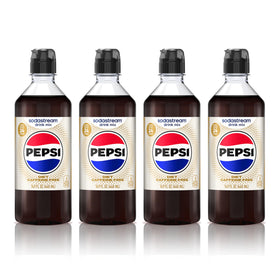 Sodastream Diet Pepsi new pour bottle 4-pack shows calorie-free flavor option for home use