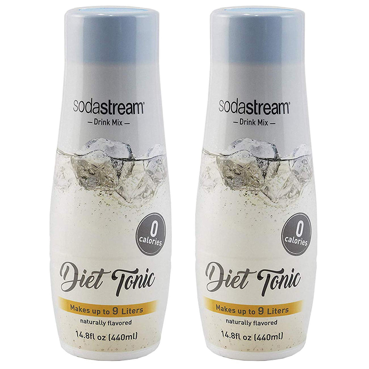 Sodastream Diet Tonic 440ml bottle pour shows crisp, zero-calorie flavor