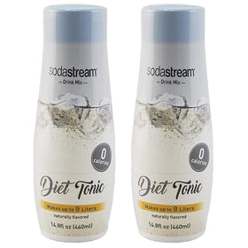 Sodastream Diet Tonic 440ml bottle pour shows crisp, zero-calorie flavor