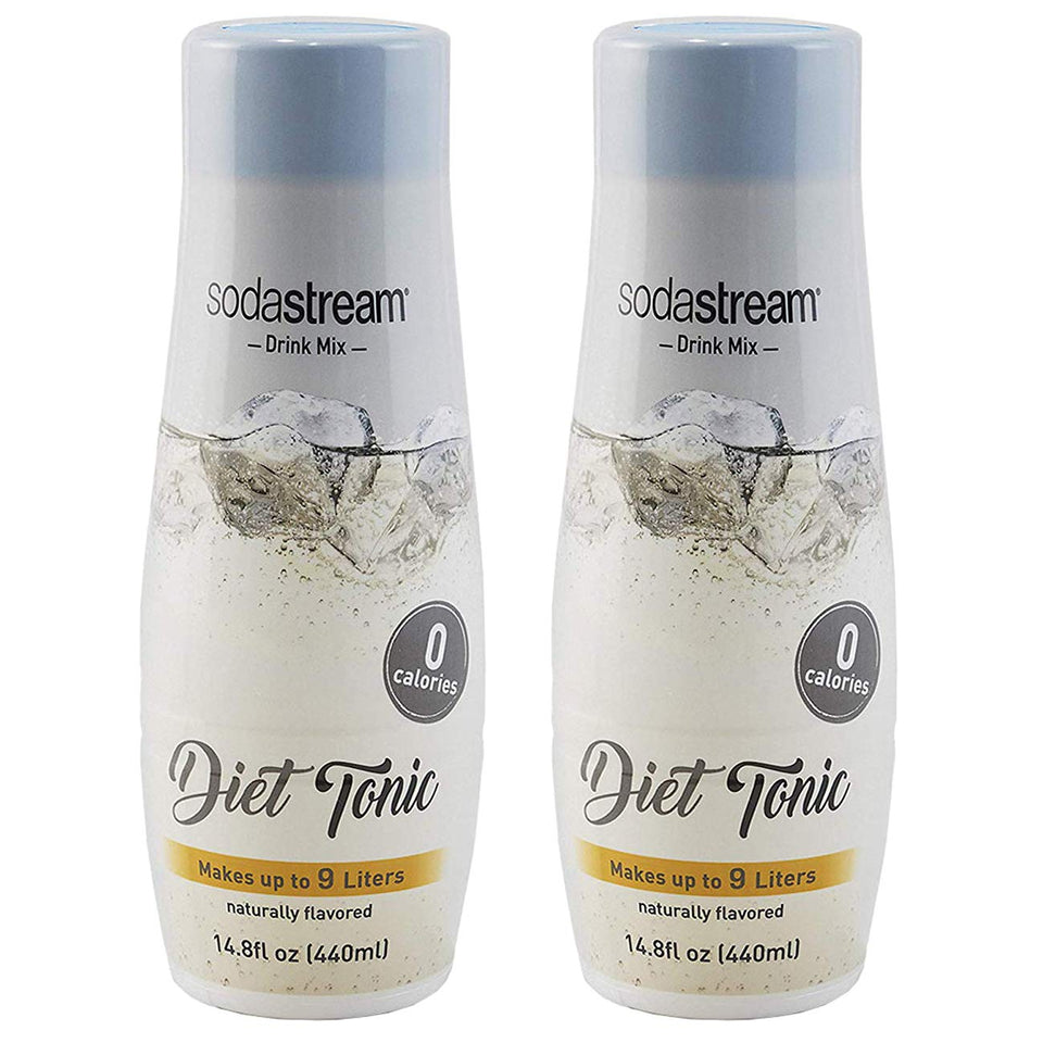 Sodastream Diet Tonic 440ml bottle pour shows crisp, zero-calorie flavor