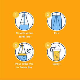 Sodastream Diet Tonic label close-up highlighting zero calories option.