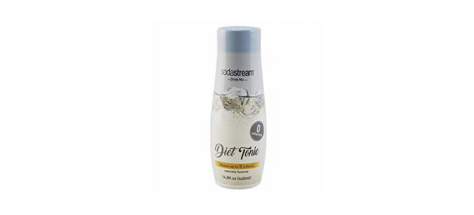 SodaStream Diet Tonic Syrup bottle ready for a sugar-free tonic